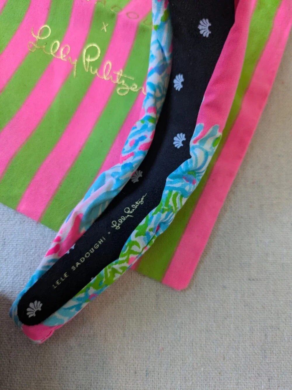 Lele Sadoughi X Lilly Pulitzer Seaing Things Knotted Headband
